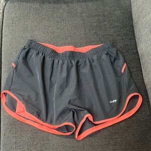 New Balance Gray & Orange Running Shorts-Small